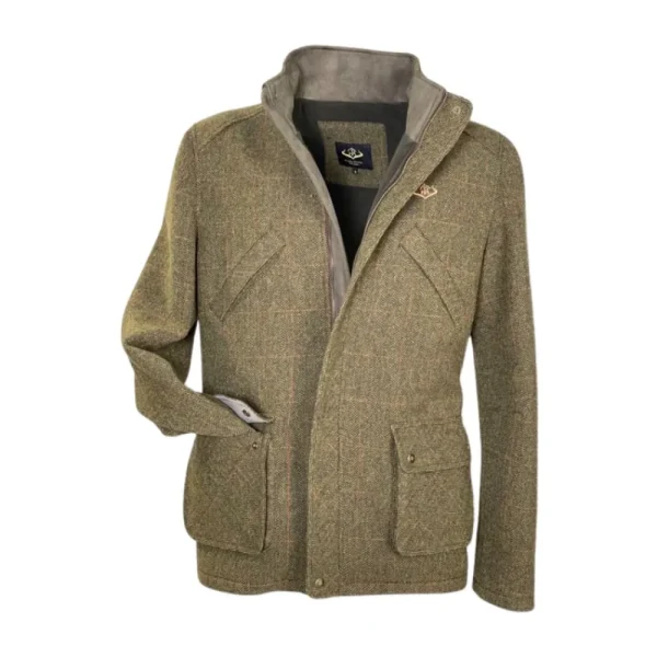 Online Abrigo Caza Hombre Tweed Kaki/Cámel Hombre Chaquetas Y Americanas