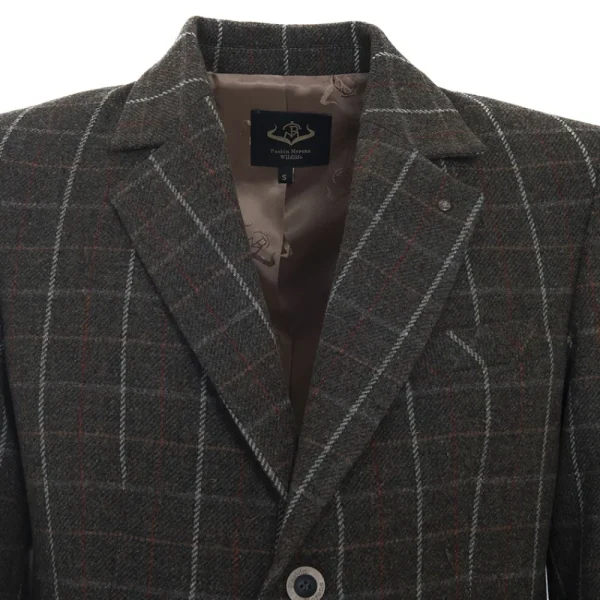 Outlet Americana Caza Hombre Tweed Verde Grana Hombre Chaquetas Y Americanas