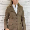 New Americana Tweed Mujer Forro Acolchado Mujer Chaquetas Y Americanas