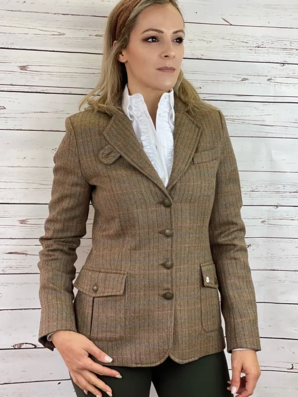 New Americana Tweed Mujer Forro Acolchado Mujer Chaquetas Y Americanas