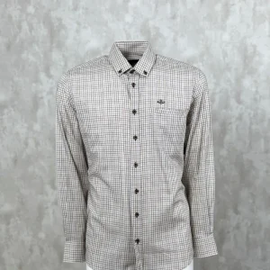 Clearance Camisa Caza Cuadro Pequeño Hombre Hombre Camisas