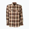 Fashion Camisa Caza Hombre Browngrey Hombre Camisas