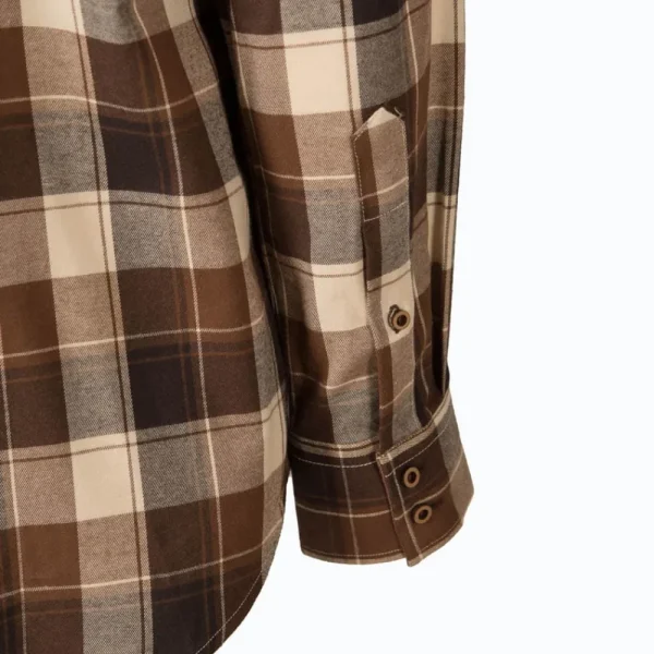 Fashion Camisa Caza Hombre Browngrey Hombre Camisas