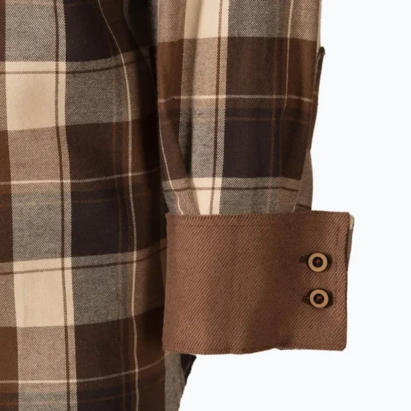 Fashion Camisa Caza Hombre Browngrey Hombre Camisas
