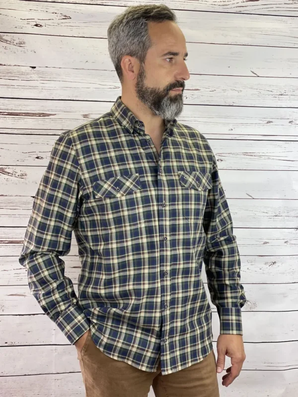 Online Camisa Caza Hombre Cuadros Hombre Camisas