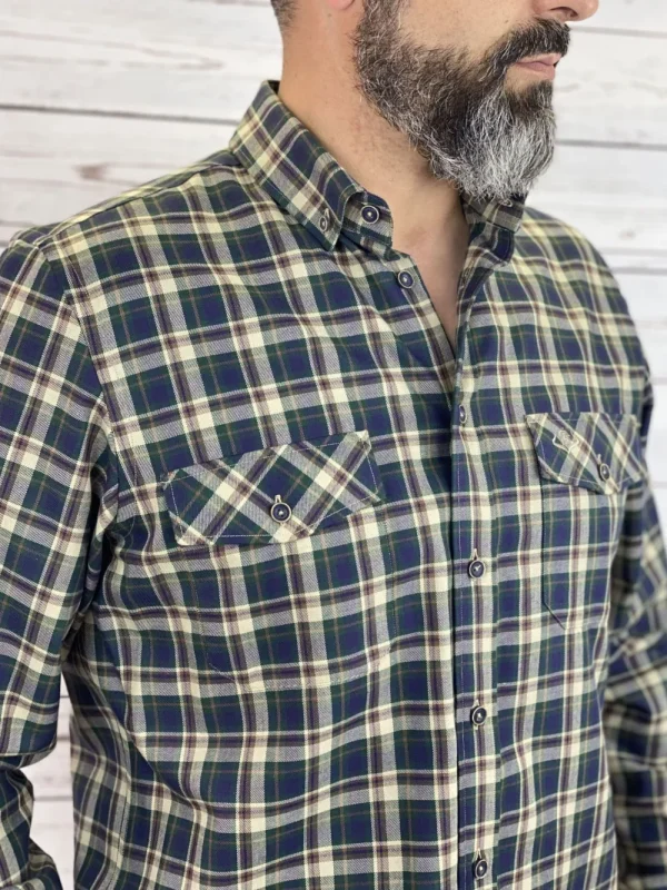 Online Camisa Caza Hombre Cuadros Hombre Camisas