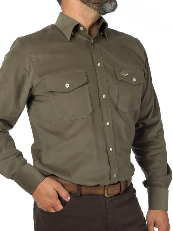 New Camisa Caza Hombre Micropana Hombre Camisas