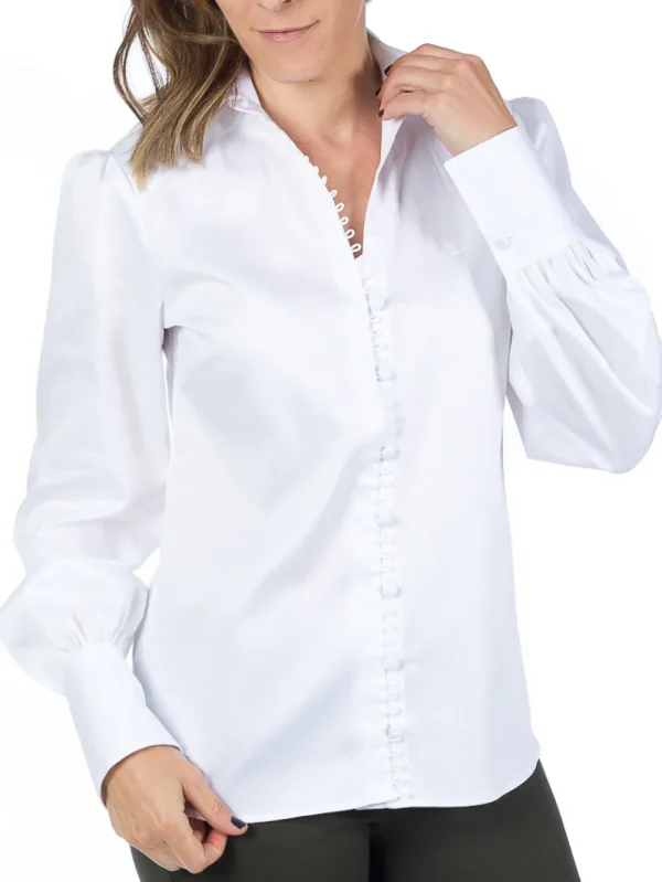 New Camisa Caza Mujer Elegant Blanca Mujer Camisas