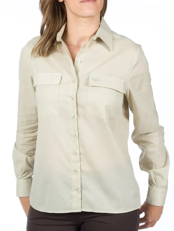 Online Camisa Caza Mujer Safari Oversice Mujer Camisas