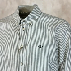 Best Camisa Caza Tejido Rayas Oxford Hombre Hombre Camisas