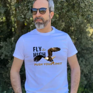 Best Camiseta Caza Hombre C/R Águila Blanco Hombre Camisetas Y Polos