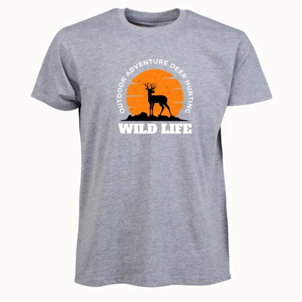 Best Camiseta Caza Hombre C/R Wild Life Ciervo Hombre Camisetas Y Polos