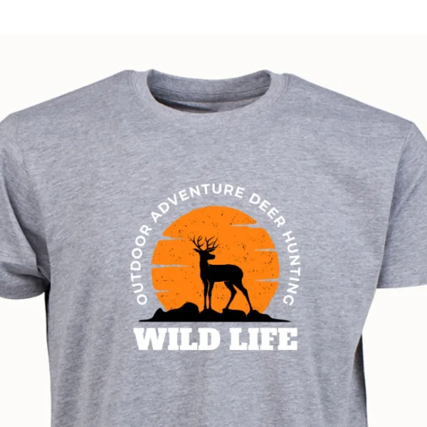 Best Camiseta Caza Hombre C/R Wild Life Ciervo Hombre Camisetas Y Polos