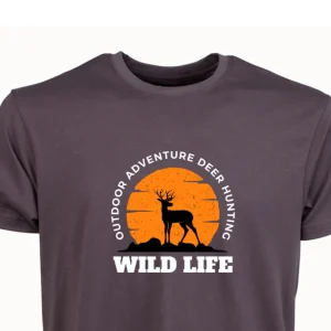 Sale Camiseta Caza Hombre C/R Wild Life Ciervo Hombre Camisetas Y Polos