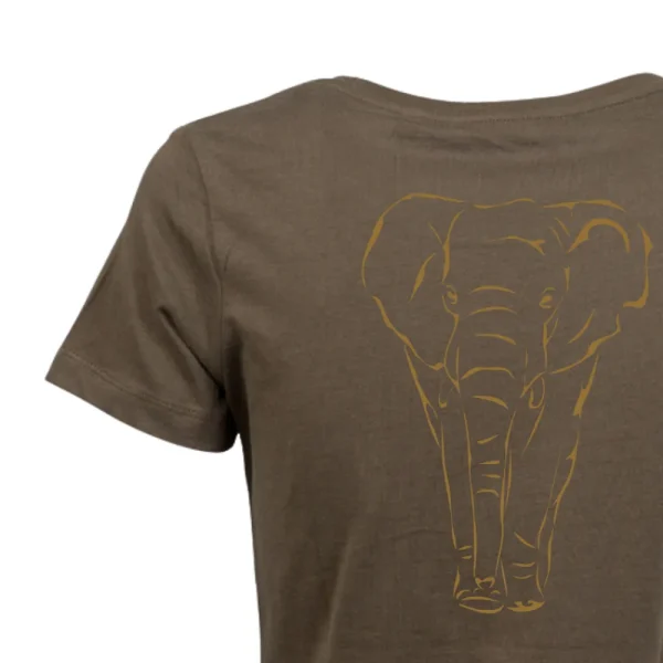 Sale Camiseta Caza Mujer C/R Elefante Mujer Camisetas Y Polos