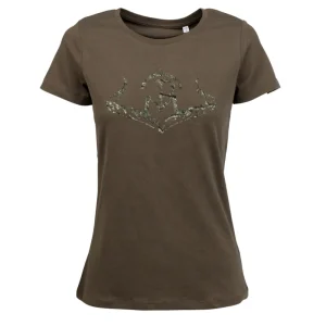 Online Camiseta Caza Mujer C/R Logo Camo New Mujer Camisetas Y Polos