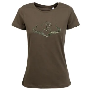 Hot Camiseta Caza Mujer C/R Logo Camo Mujer Camisetas Y Polos