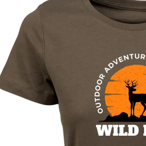 Best Camiseta Caza Mujer C/R Wild Life Ciervo Mujer Camisetas Y Polos