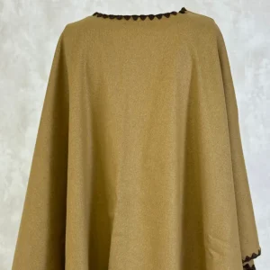 Online Capa Ribete Franela Mujer Mujer Ponchos Y Capas