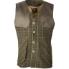 Hot Chaleco Caza Hombre Tiro Tweed Largo Verde Grana Hombre Hombre