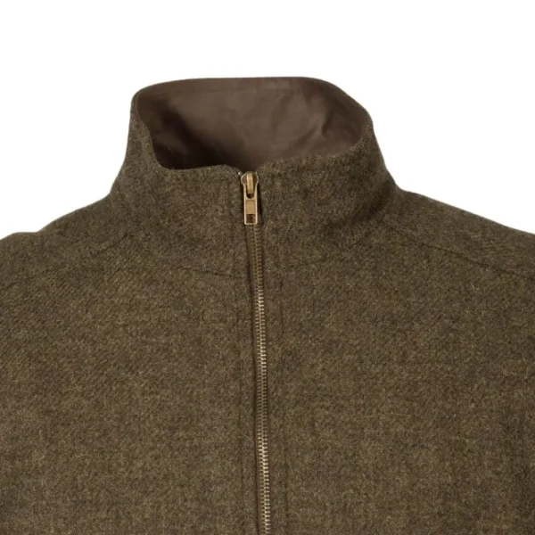 Sale Chaleco Caza Hombre Tweed Verde Jaspe Forro Acolchado Hombre Chalecos