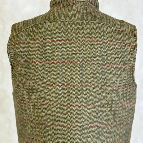 Sale Chaleco Caza Hombre Tweed Forro Acolchado Hombre Chalecos