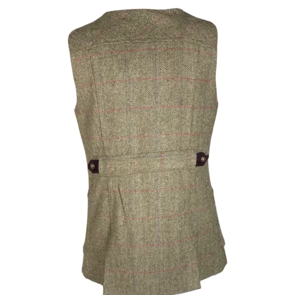 Fashion Chaleco Caza Mujer Tiro Tweed Largo Mujer Mujer