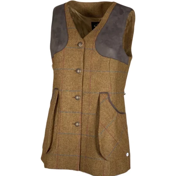 Best Chaleco Caza Mujer Tiro Tweed Largo Mujer Mujer