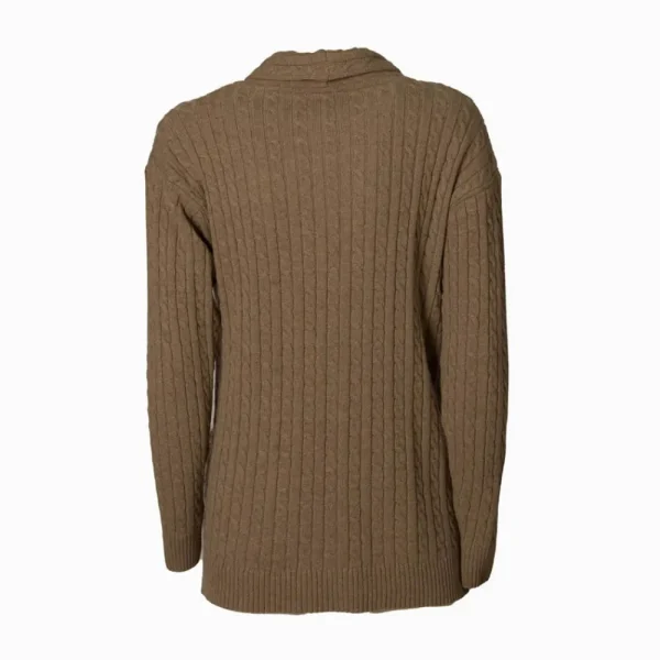 Outlet Chaqueta Caza Mujer Punto Pelo Bolsillos Mujer Jerseys