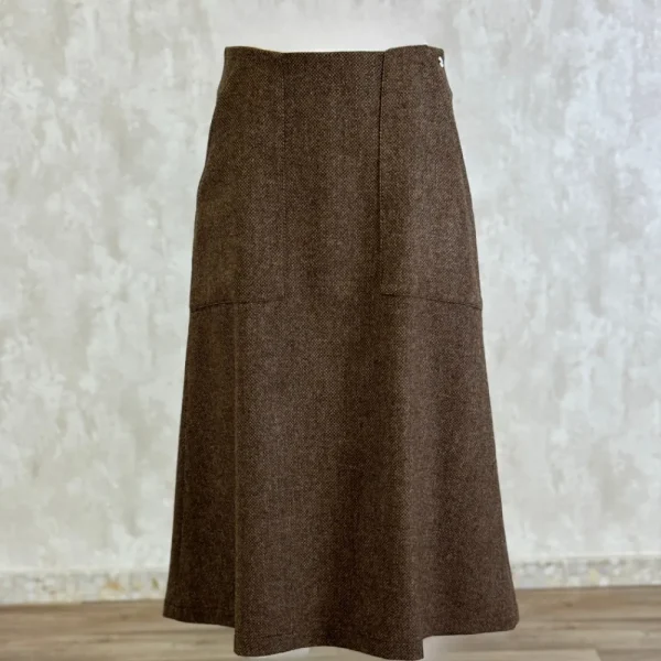 Hot Falda Caza Tweed Mujer Mujer Vestidos Y Faldas