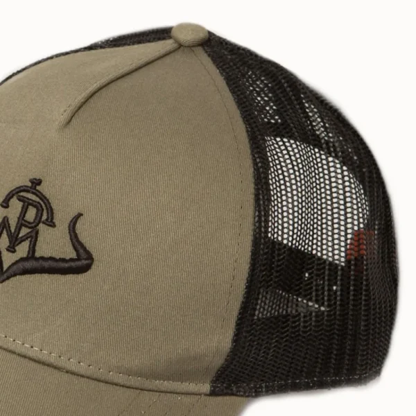 Clearance Gorra Caza Unisex Trucker Kaki Logo Gorras