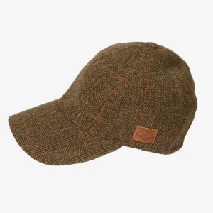 Hot Gorra caza unisex tweed kaki/cámel Gorras