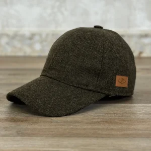 Fashion Gorra caza unisex tweed Verde Jaspe Gorras