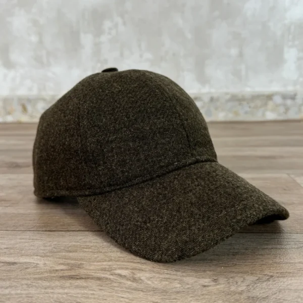 Fashion Gorra caza unisex tweed Verde Jaspe Gorras