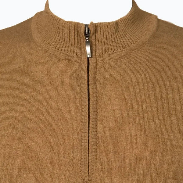 Fashion Jersey Caza Hombre Cremallera Camel Hombre Jerseys