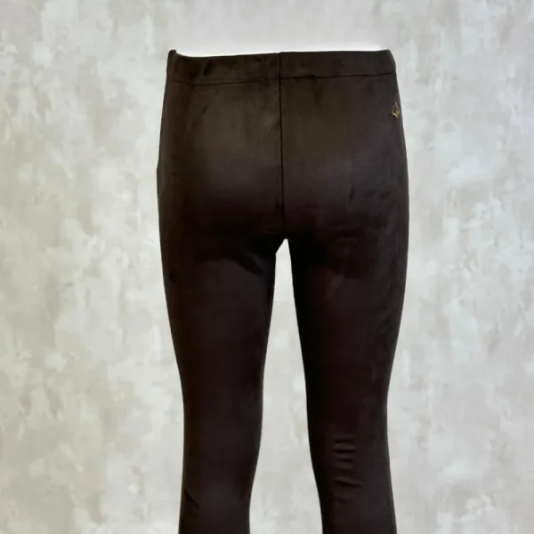 Hot Legging Talle Alto Antelina Mujer Marron Mujer Pantalones