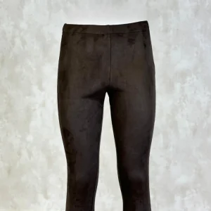 Hot Legging Talle Alto Antelina Mujer Marron Mujer Pantalones
