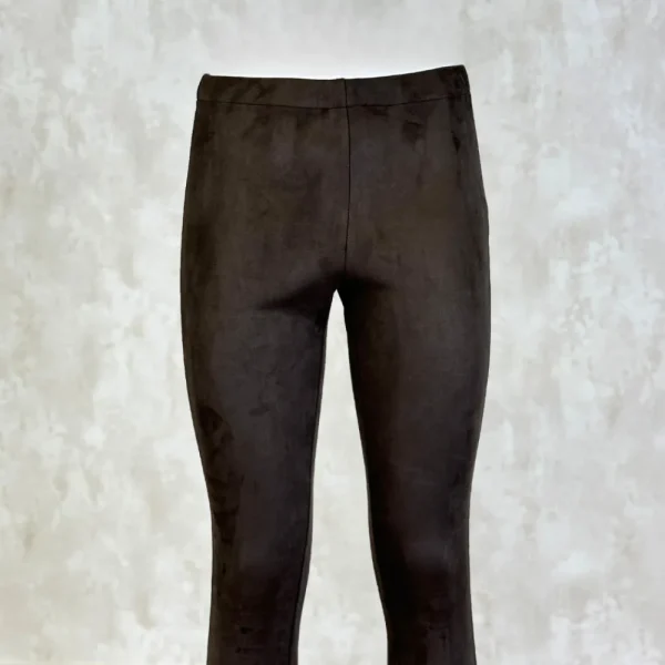 Hot Legging Talle Alto Antelina Mujer Marron Mujer Pantalones