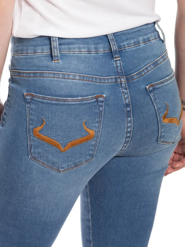 Outlet Pantalón Vaquero Mujer Azulón Mujer Pantalones
