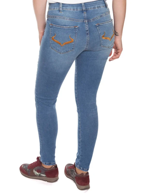 Outlet Pantalón Vaquero Mujer Azulón Mujer Pantalones