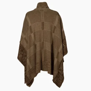 Fashion Poncho Caza Mujer Cuadro Galés Mujer Ponchos Y Capas