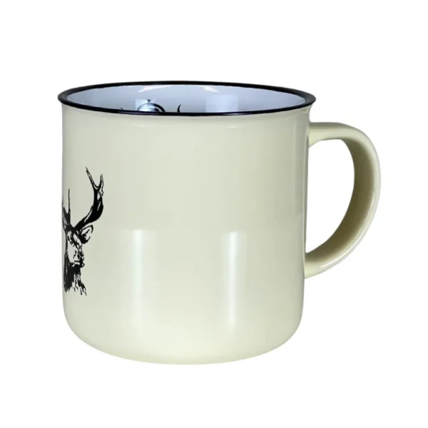 Sale Taza Caza Porcelana Ciervo Hogar | Accesorios